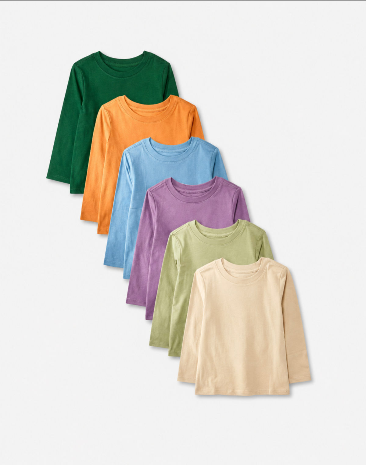 Cat & Jack Toddler Boys' 6pk Long Sleeve T-Shirts 3T