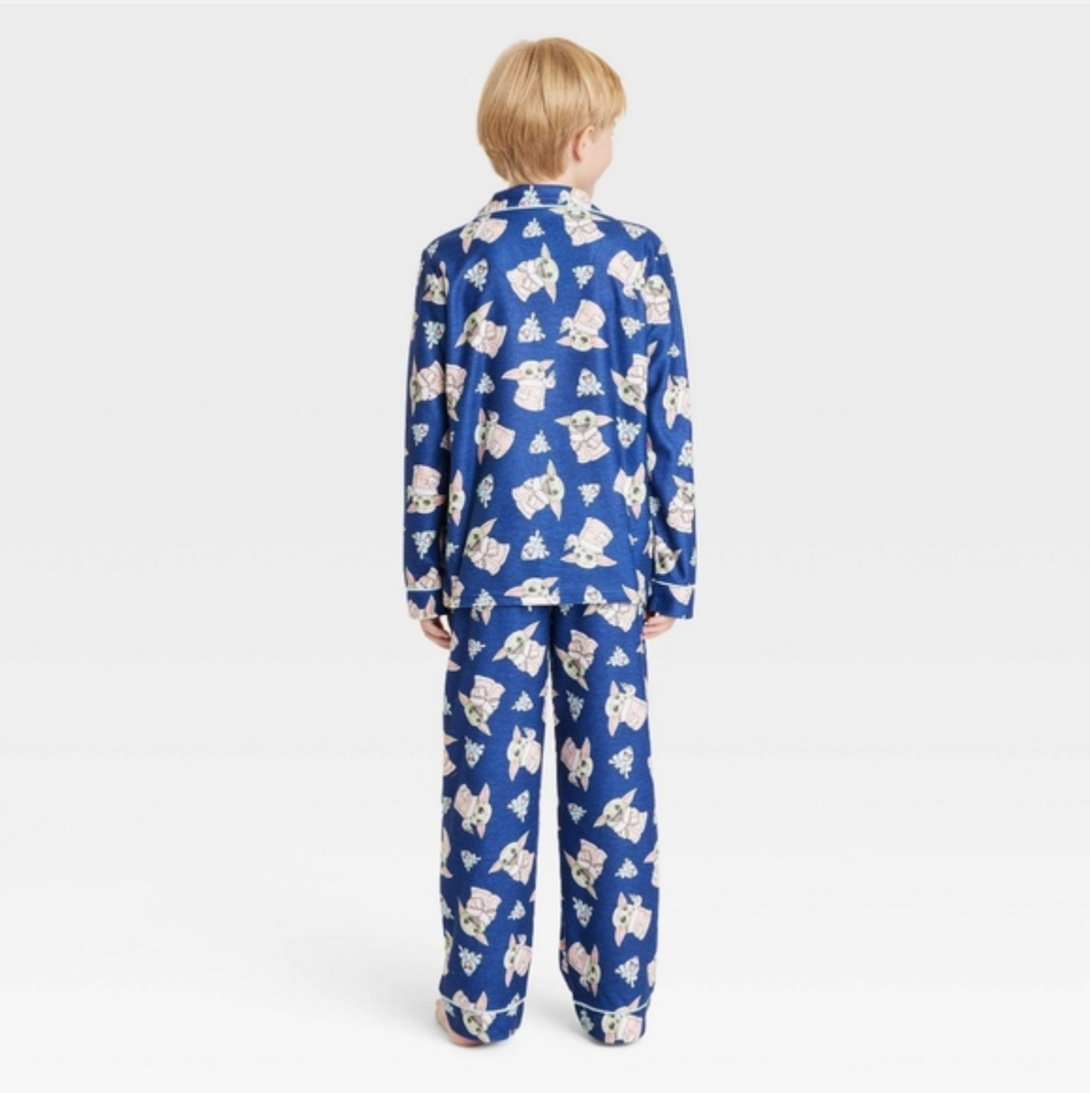 Star Wars Mandalorian Child Pajama Set - Blue, L boys