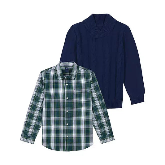 Gap Boys Sweater Shirt Set 2Pc