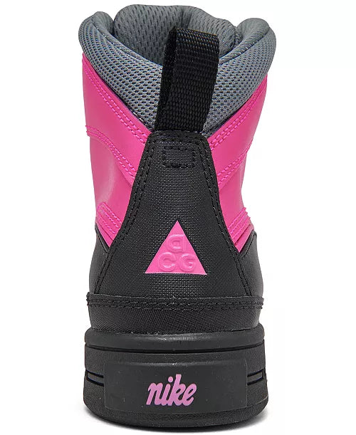 Nike Woodside 2 High GS Size 5.5 Girls Shoes Flesh/Grey/Black
