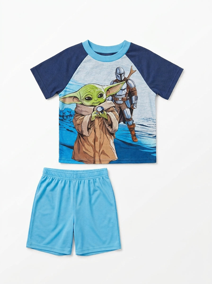 Star Wars Boys' Blue Pajama Set 8