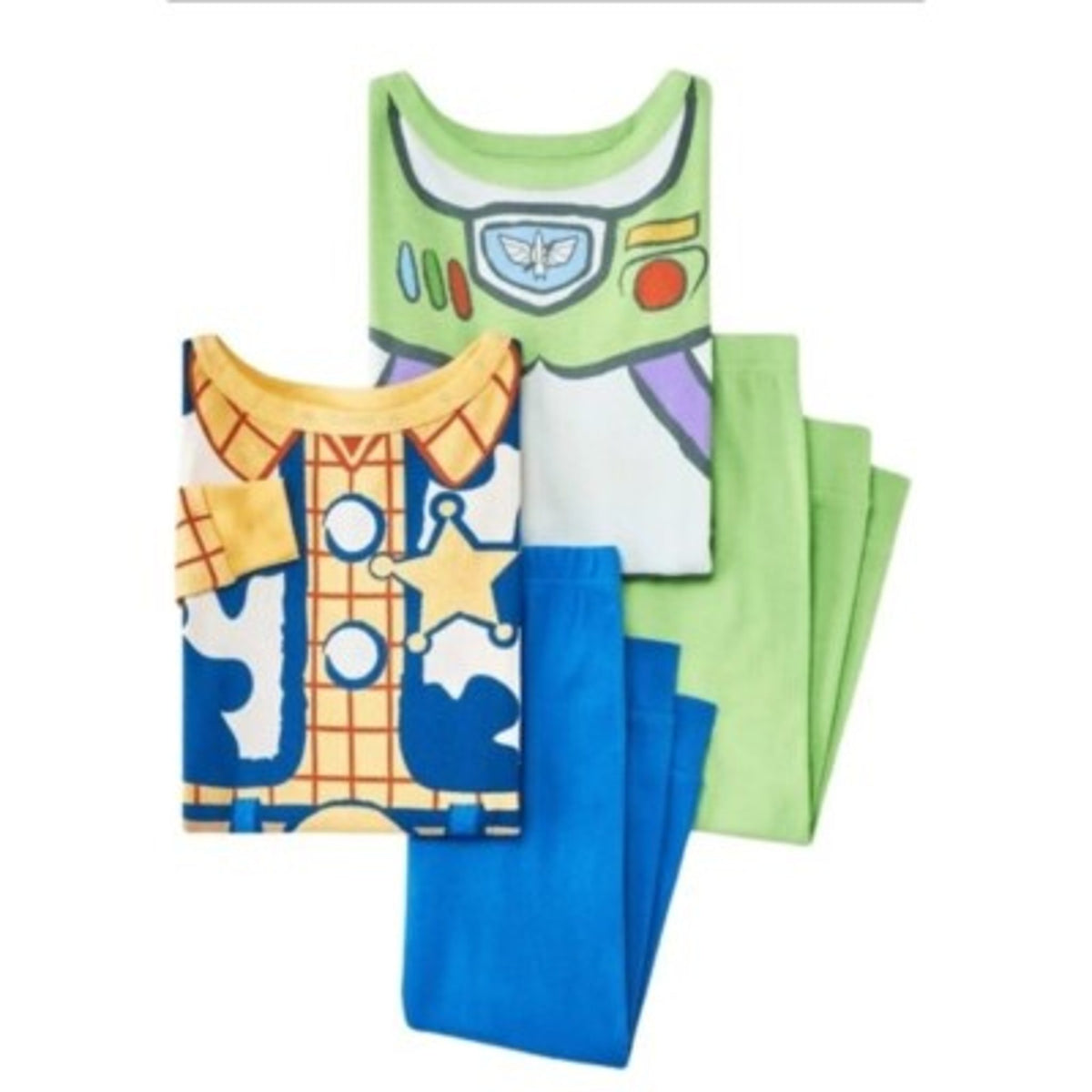Toy Story Toddler Boys' 4pc Cotton Pajamas - Green 18 Months