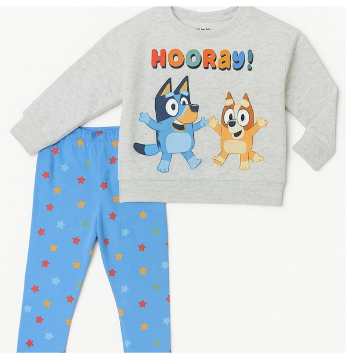 Bluey Hooray Pajama Set girl 2T