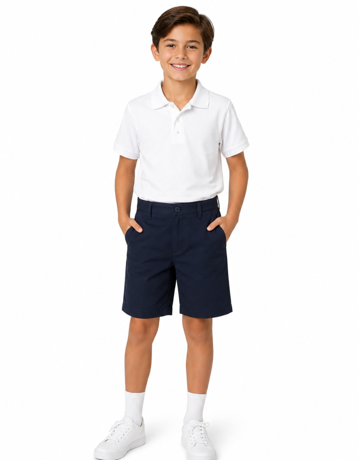 French Toast Boys' Navy 2pack  Shorts 
10