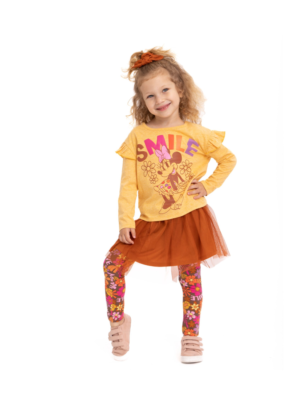 Disney 4pc Smile Minnie Mouse Outfit Set girl 3T