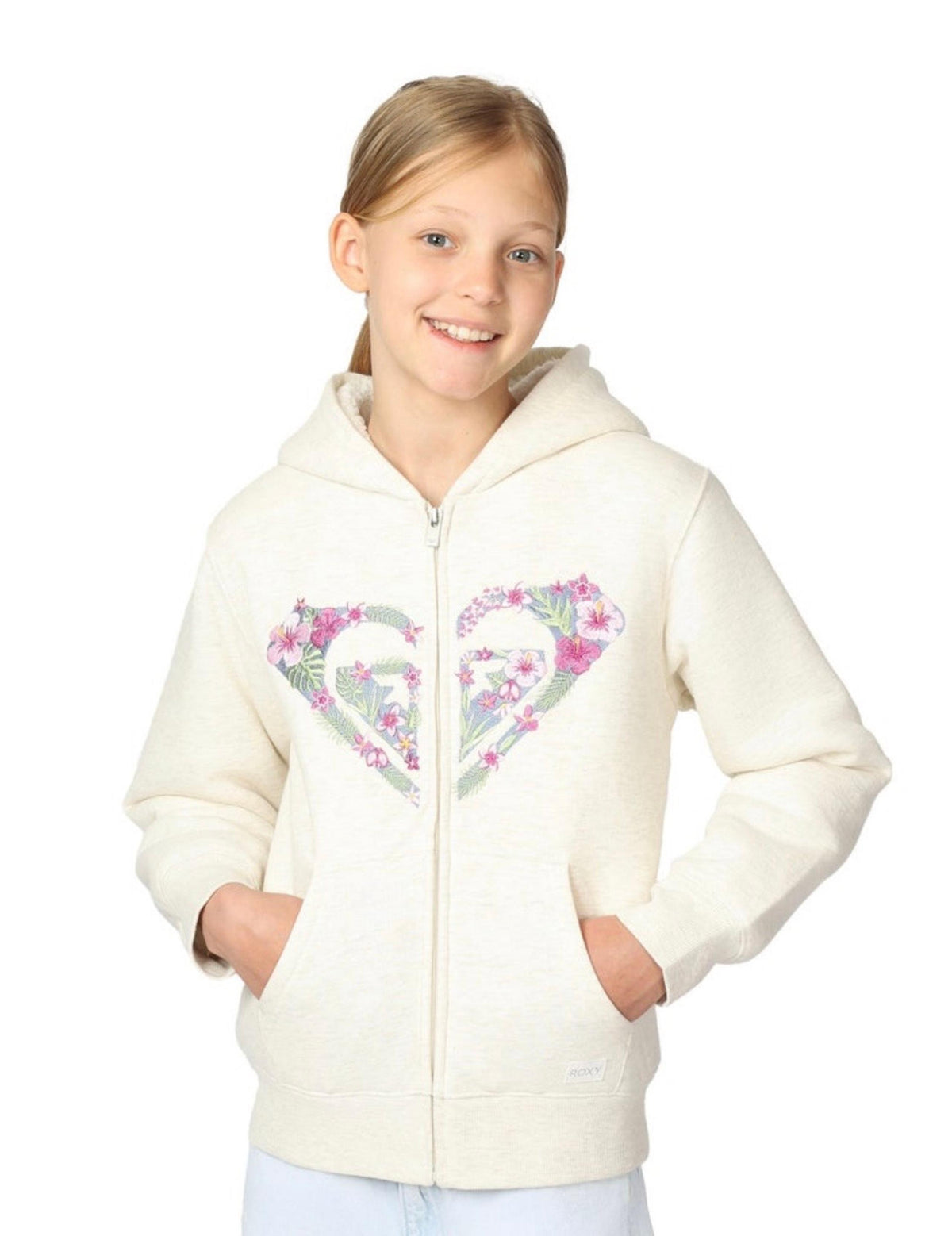 Roxy Girls' Floral Hoodie Size L