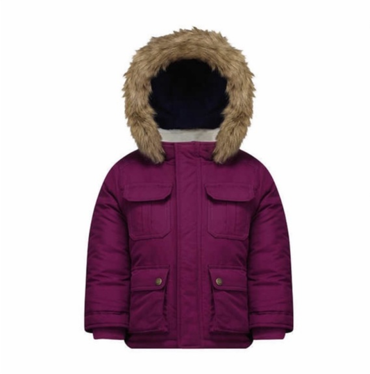 Carter's girl Purple Parka Jacket 3T