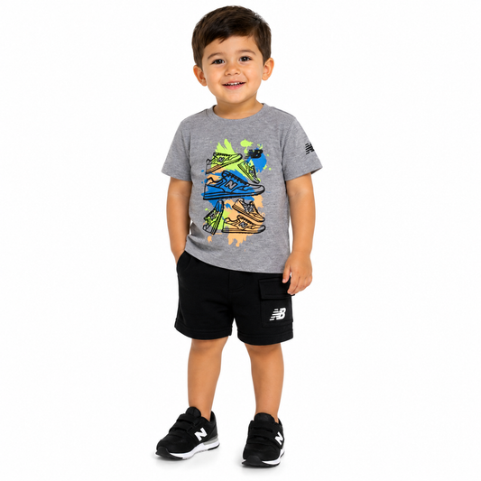 New Balance boys Graphic Set 2pc 24M