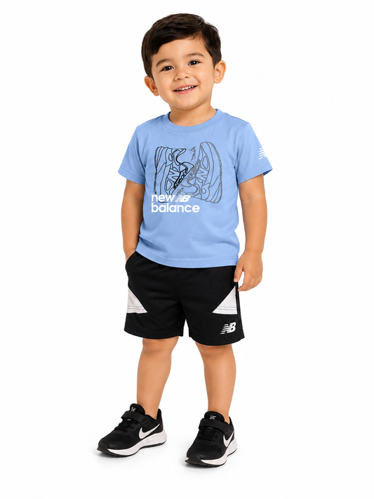 New Balance boys T-Shirt & Shorts Set 2pc 18M