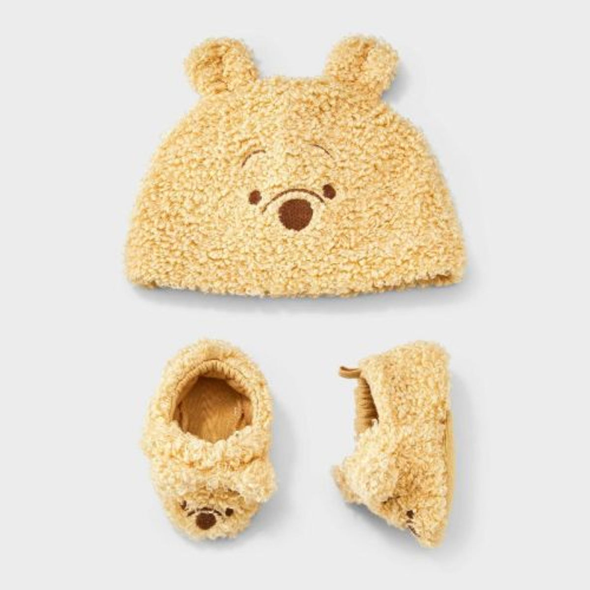 Cloud Island Winnie the Pooh Baby Hat and Booties Set 0-3M boys