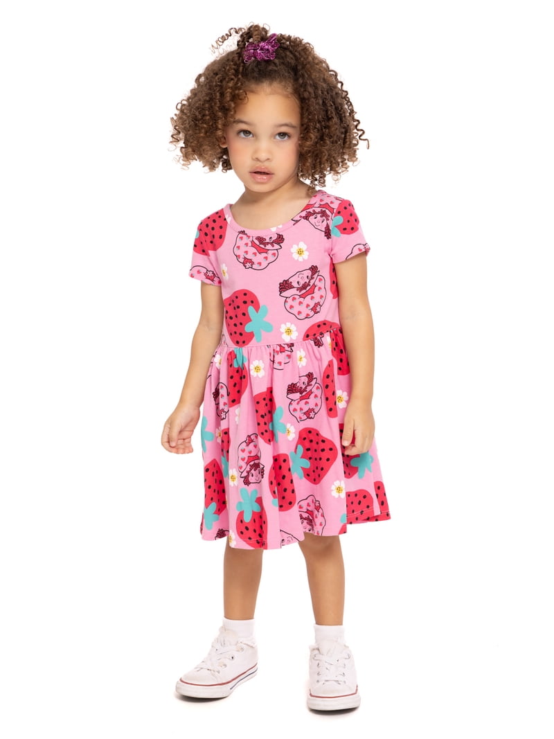 Strawberry Shortcake girl Dress pink 
4T