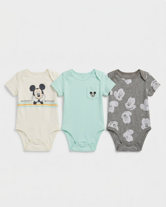 Disney Mickey Mouse Baby  boy Bodysuits 24M 3pc