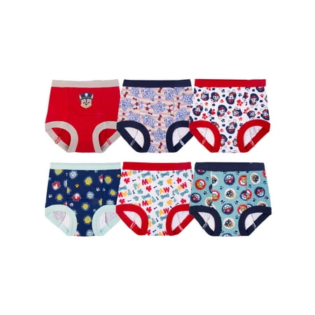 PAW Patrol Toddler Training Underwear 3T, Pack of 6 boys