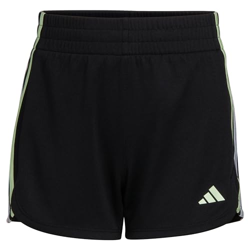 Adidas Girls Gradient 3-Stripe Mesh Shorts Black, Size L