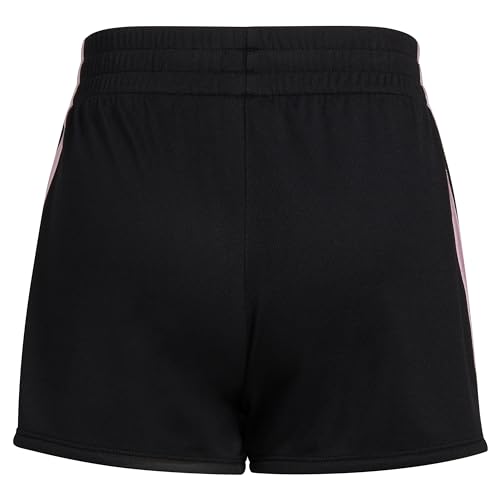Adidas Girls Gradient 3-Stripe Mesh Shorts Black, Size L