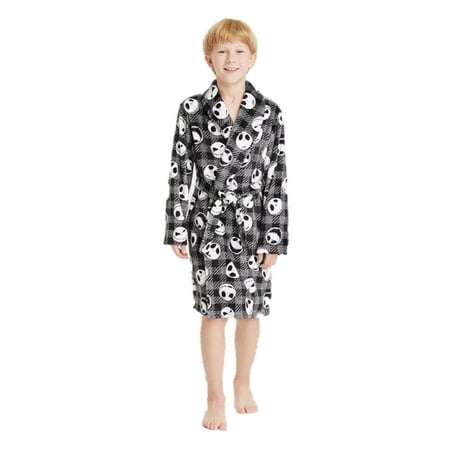 Disney Nightmare  Robe Jack Skellington Pajama Bathrobe Boy XS