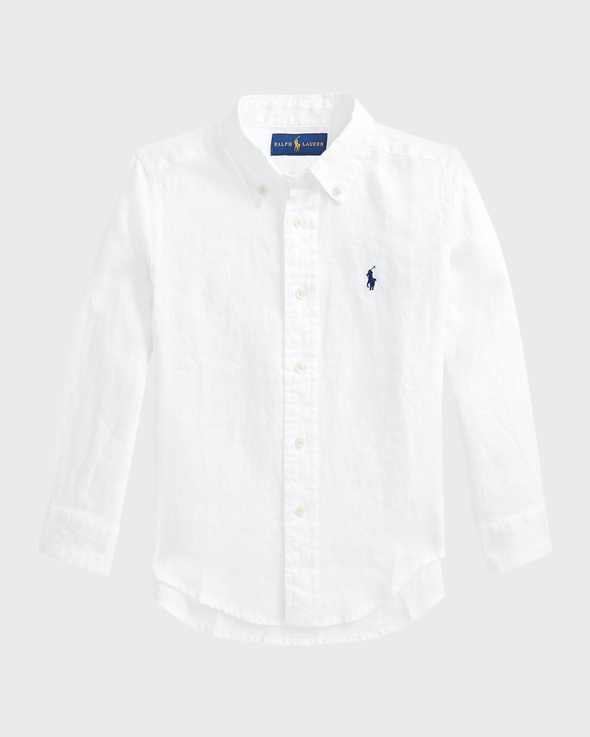 Polo Ralph Lauren Toddler and Little Boys Linen Shirt - White