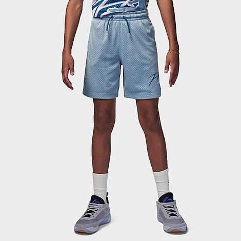 Jordan Big Boys Off Court Mesh Shorts - Blue Grey
