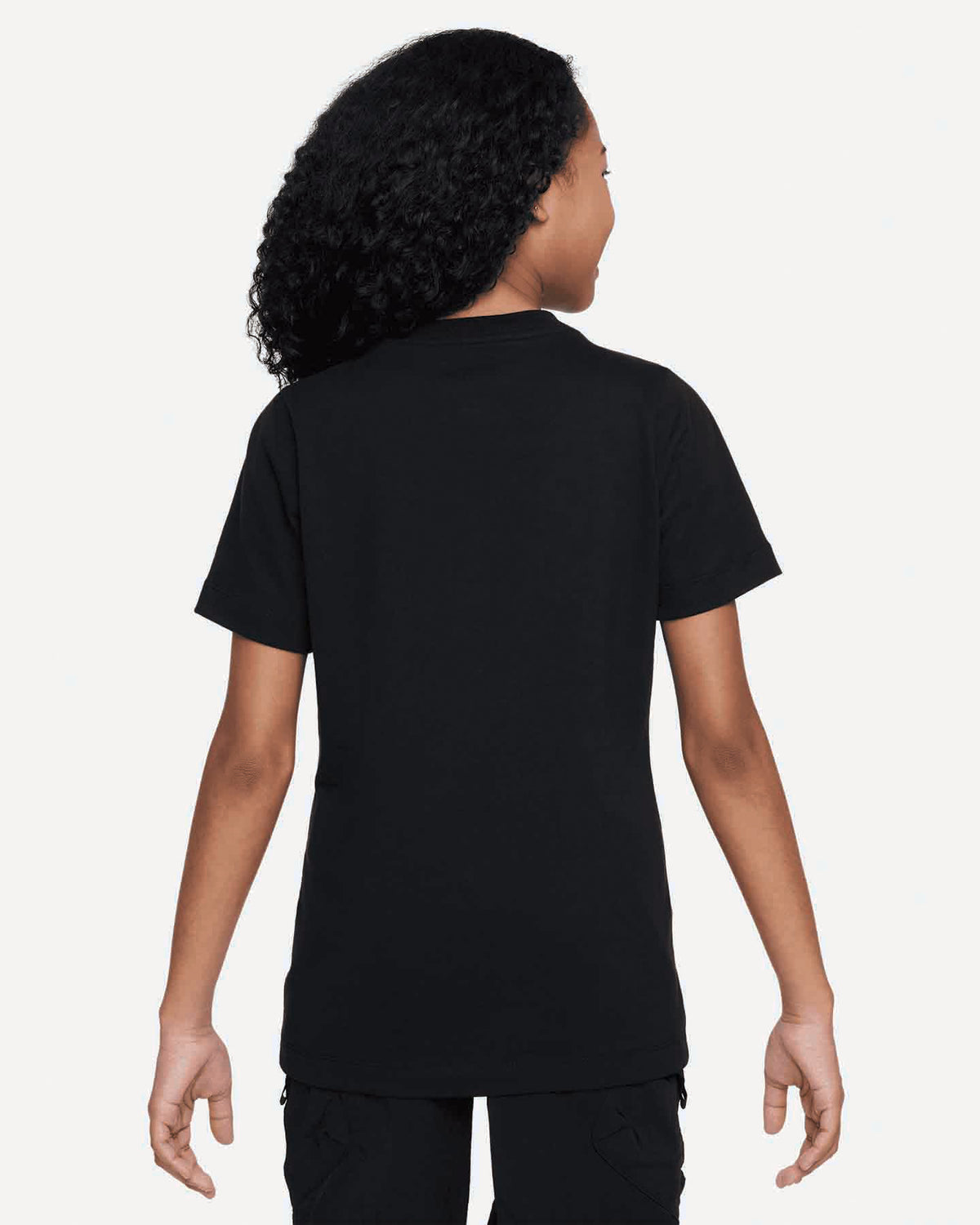 Nike Kids Just Do It T-Shirt Black, Size M girl