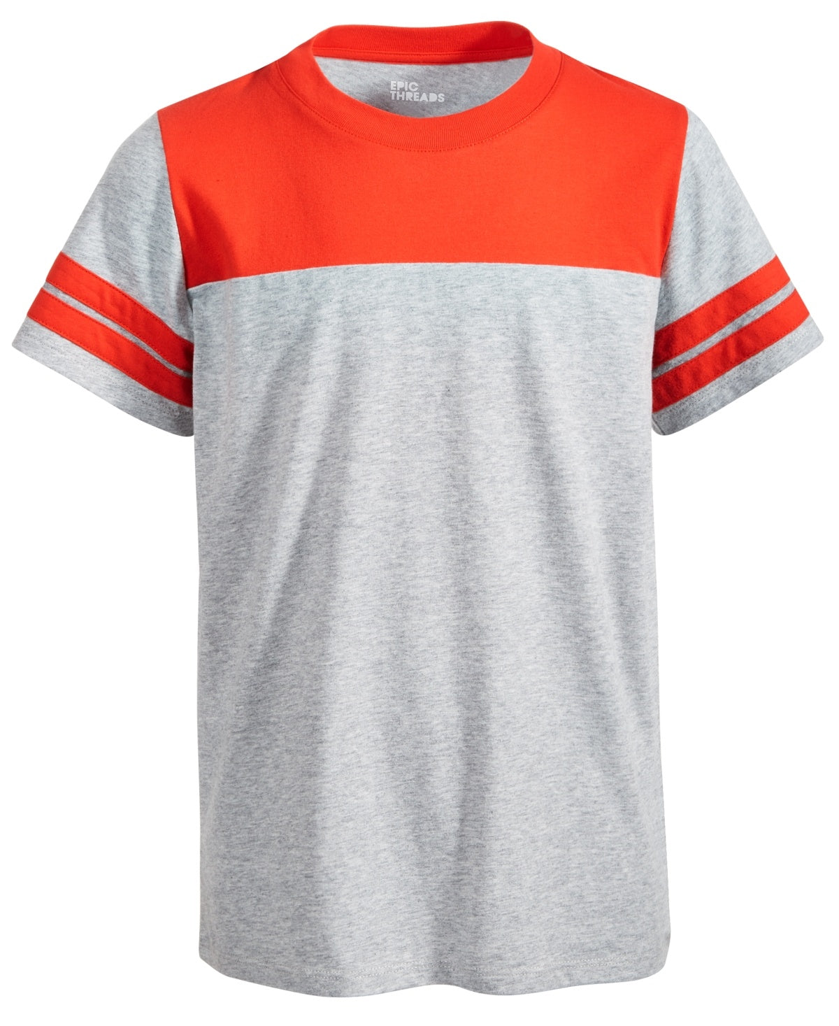 Epic Threads Big Boys Colorblocked T-Shirt - Sterling Hthr