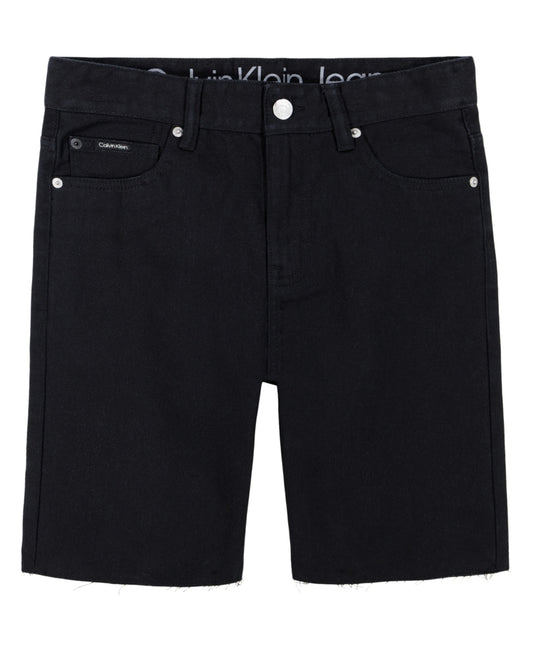 Calvin Klein Big Boys Loose Fit Denim Shorts - Black