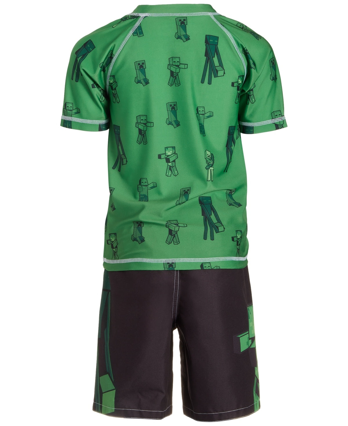Minecraft Boys Rash Guard & Swim Trunks Set, Size 4
