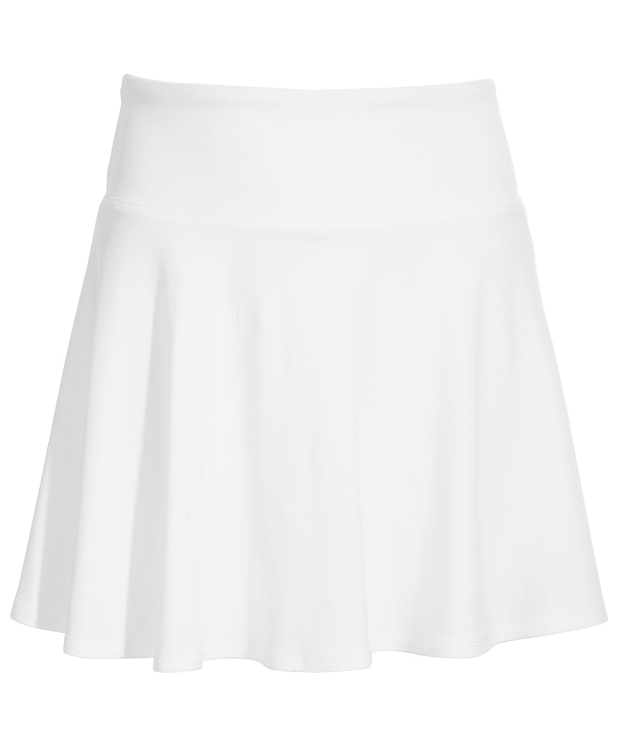 ID Ideology Big Girls Solid Flare Skort - Bright White