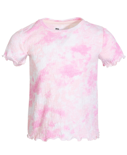 Epic Threads Little Girls Spring Splash Tie-Dyed T-Shirt, Created for Macy's - Barely Pink