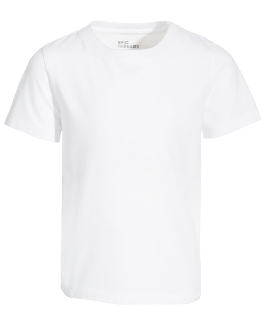 Epic Threads Toddler & Little Boys Solid Core T-Shirt - Bright White