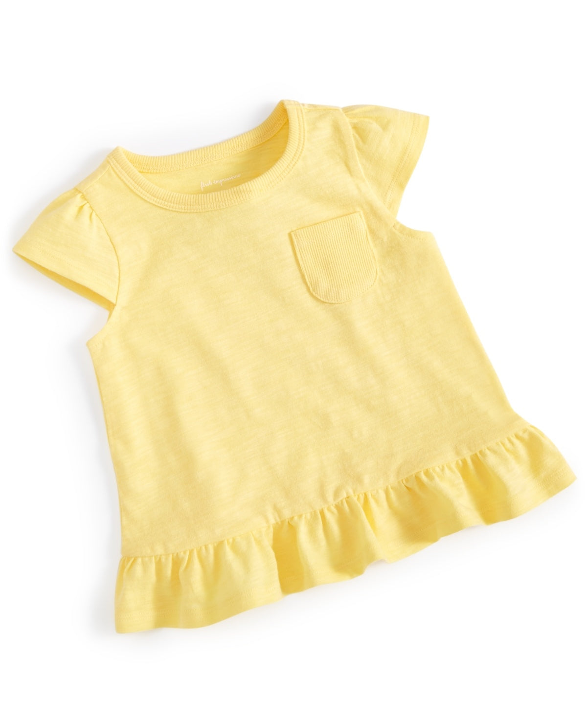 First Impressions Baby Girls Cap Sleeve T-Shirt, 3-6 Months - Snapdragon