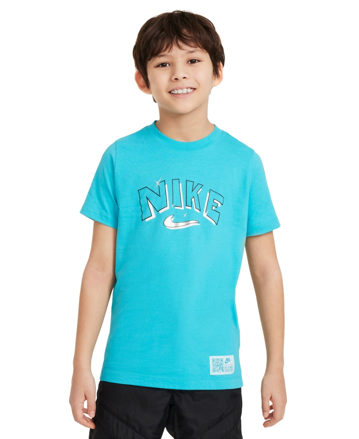 Nike Boys' Sportswear Foil T-Shirt Large Dusty Cactus L