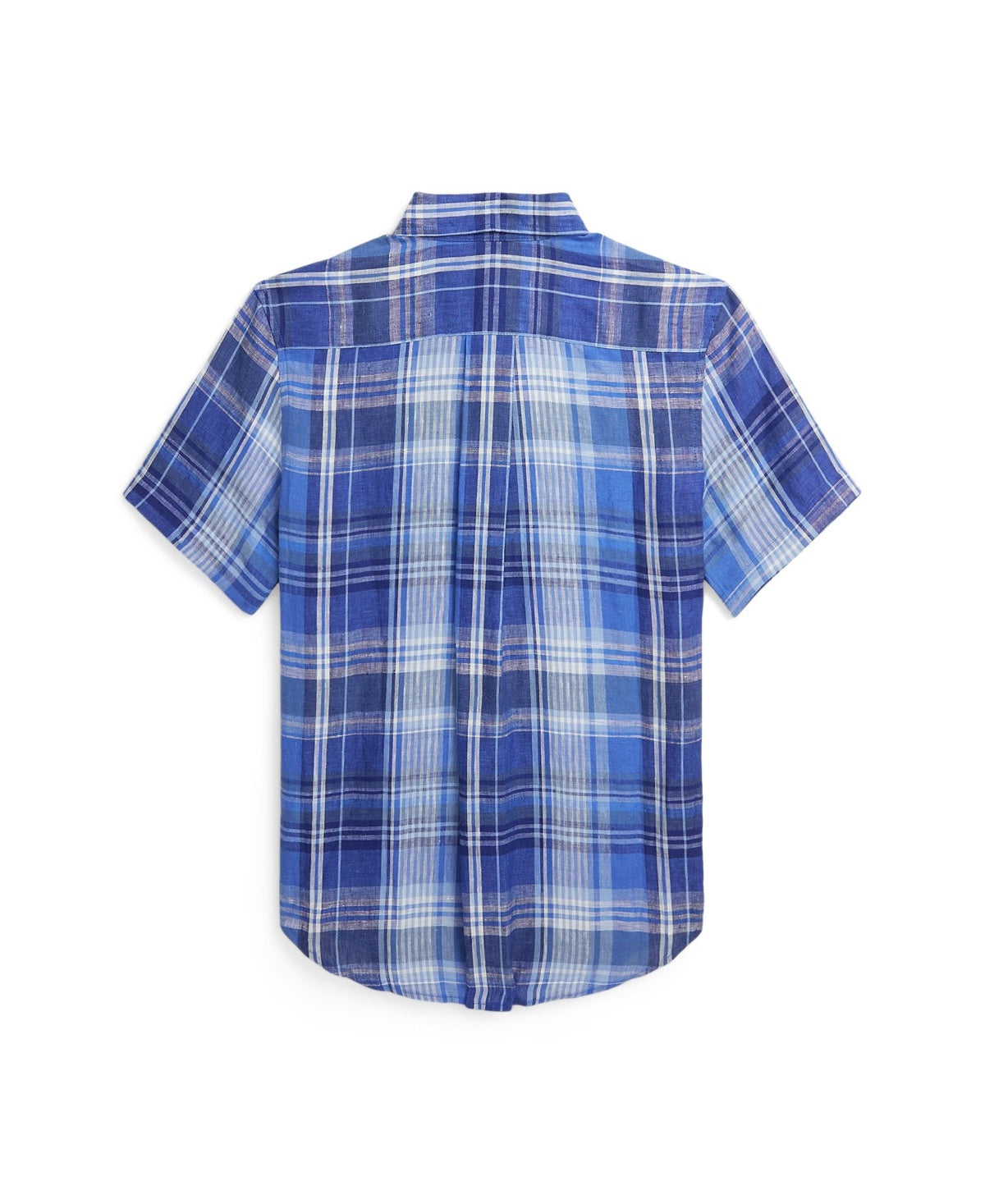 Polo Ralph Lauren Boys Plaid Linen Shirt - Size M