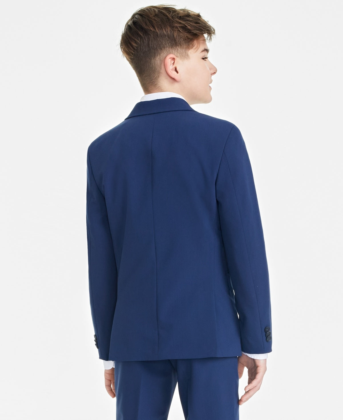 Kenneth Cole Reaction Boys' Slim Fit Suit Jacket, & pants 16R Blue sets
