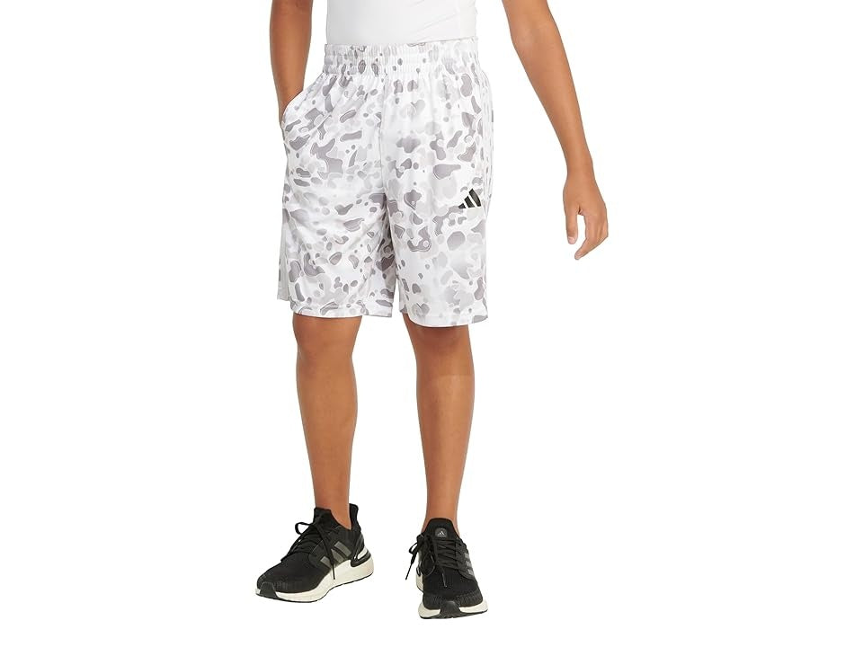 Adidas boys AOP C Camo Short White 5 Little