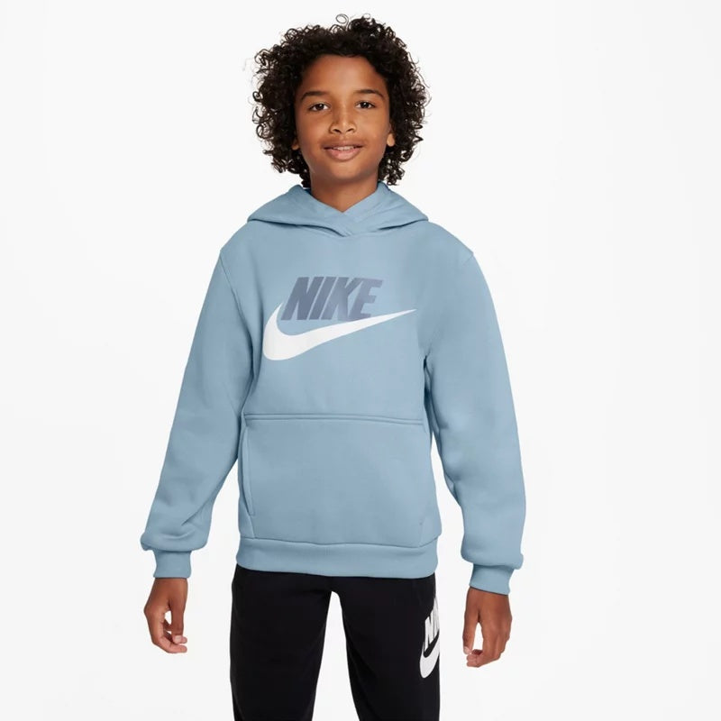 Nike Sportswear Club Fleece Hoodie - Lt Armory Blue, Size S Boy