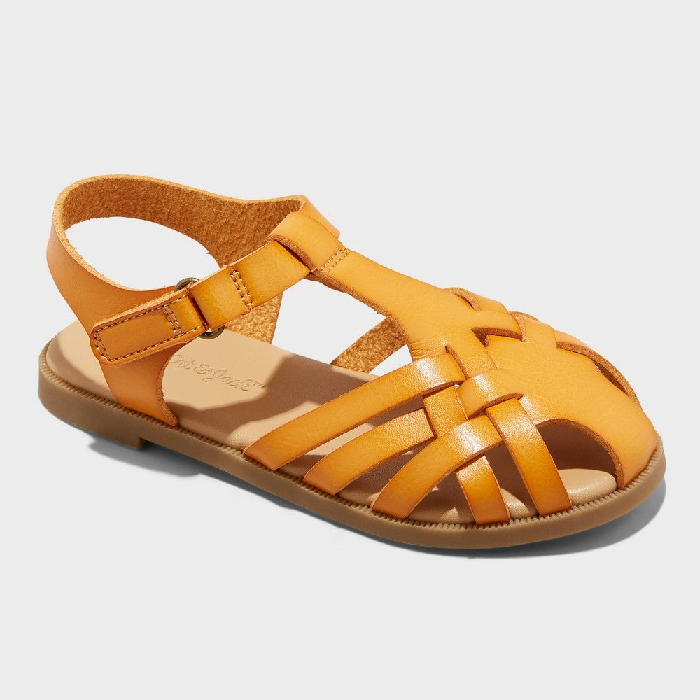 Cat & Jack Toddler  Sandals Cognac 9 girl