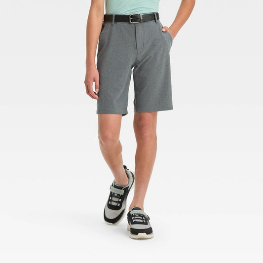 Boys' Golf Shorts - All in Motion™ Heather Black 7