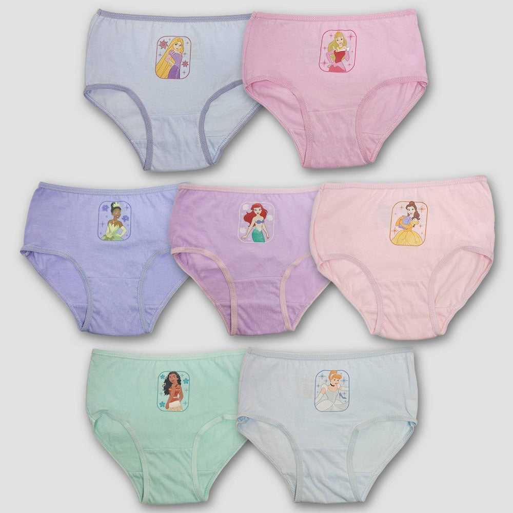 Disney Princess girls Bikini Underwear 2T- Pack of 7
