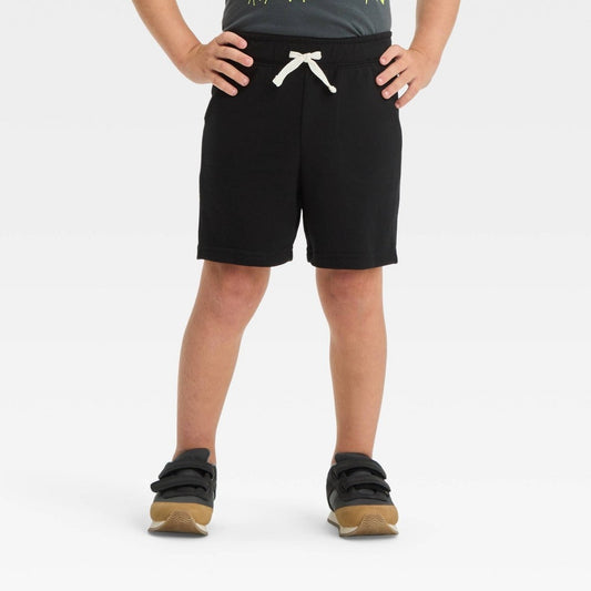 Toddler Boys' Pull-on Above Knee Shorts - Cat & Jack™ Black 18M: Elastic Waistband
