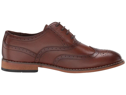 Stacy Adams Kids' Dunbar Wing Tip Oxford Size 2 - Boy
