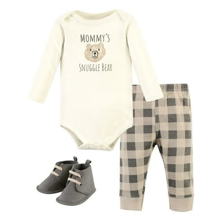 Hudson Baby 3-Piece Snuggle Bear Set, 12-18 Months