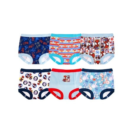 Spider-Man  Toddler  Boys Potty Training Underwear  Size 3T, Pack of 6