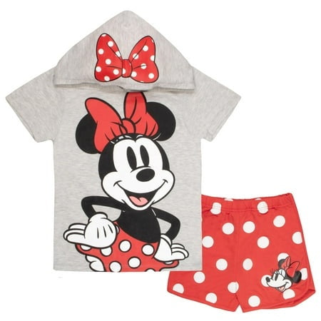 Minnie Mouse Girls Clothing Set, Hoodie & Shorts, Size 7-8 M