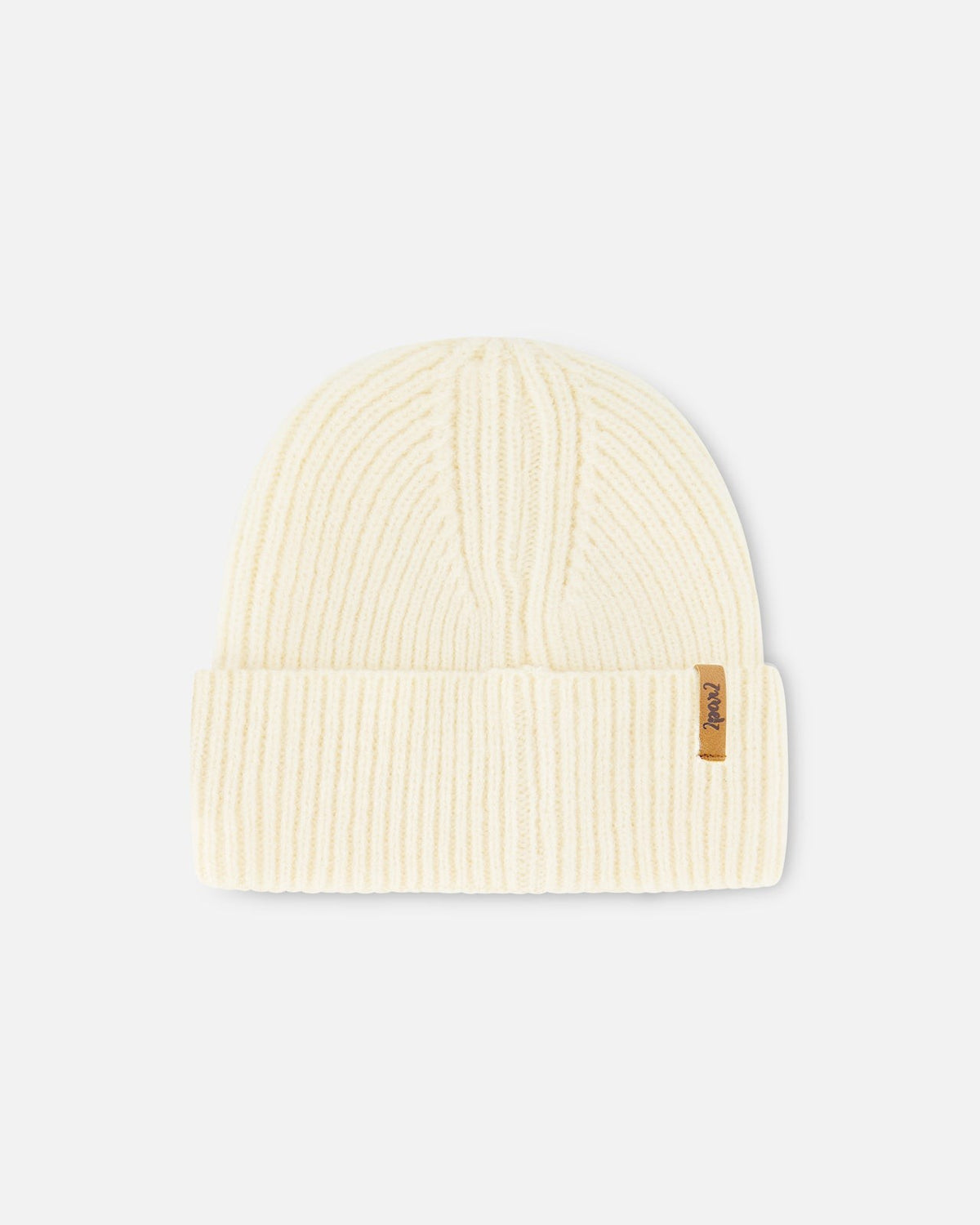 Deux Par Deux Mid-Season Knit Hat Off White, Size 5/8