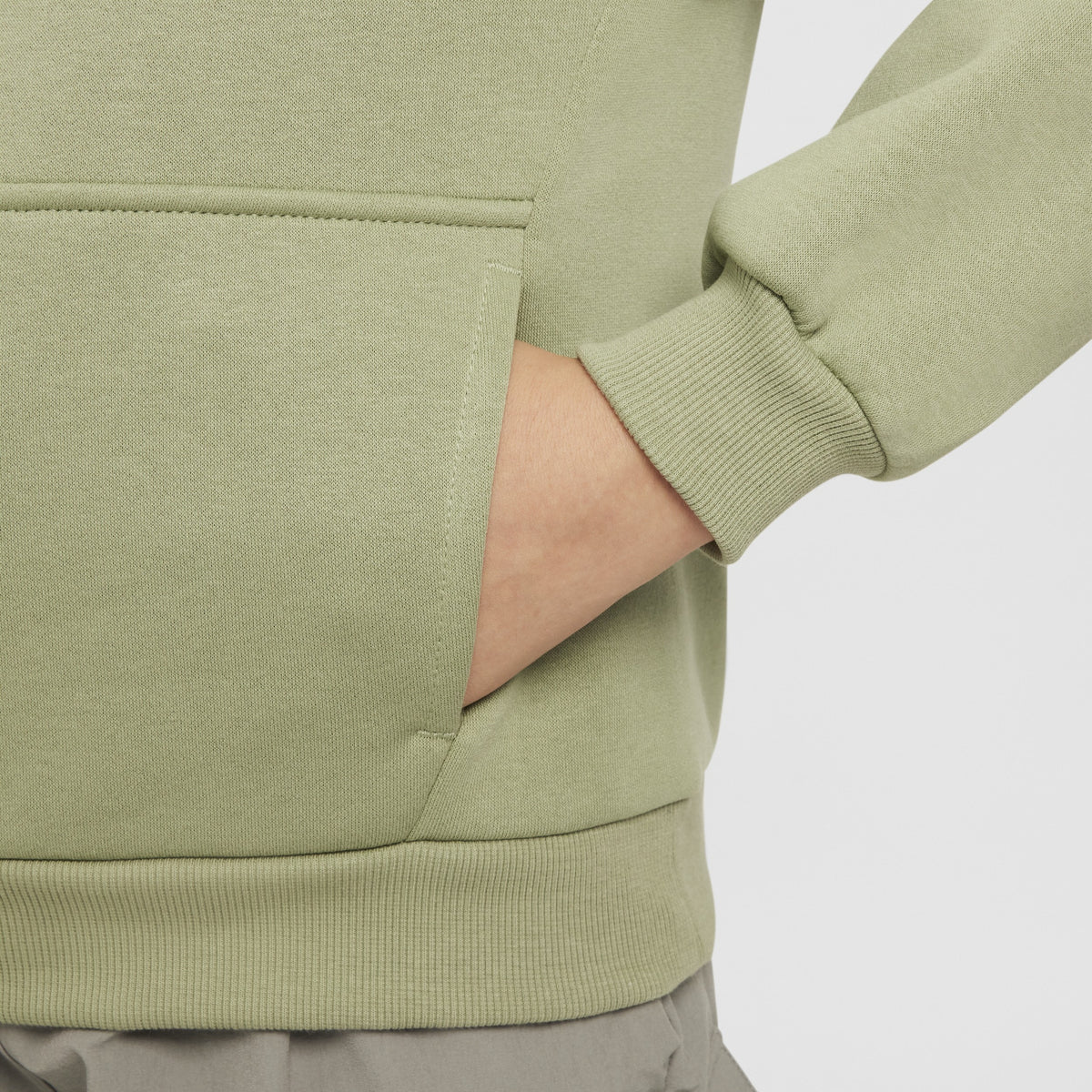 Nike Sportswear Club Fleece Hoodie - Oil Green, Size M boys
