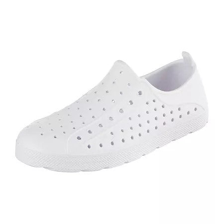 Totes Little & Big Boy Splash & Play Eyelet Slide Sandals, 6, White