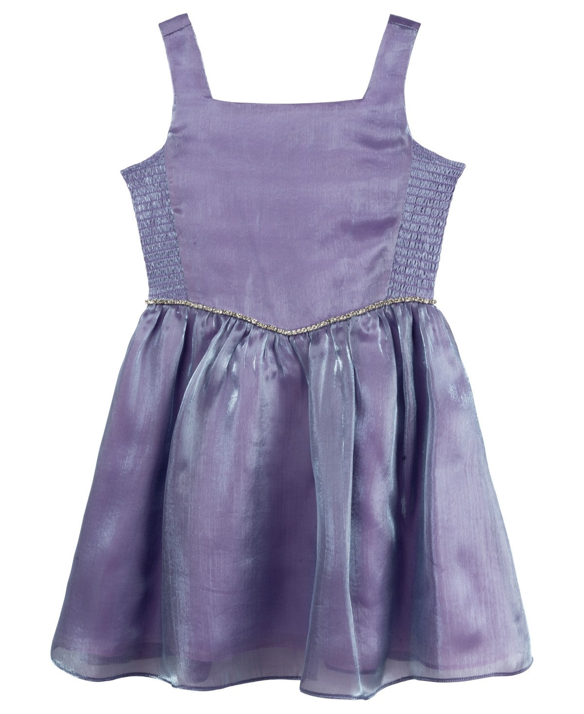 Rare Editions Shimmer Organza Party Dress Lavender, Size 16 Girl
