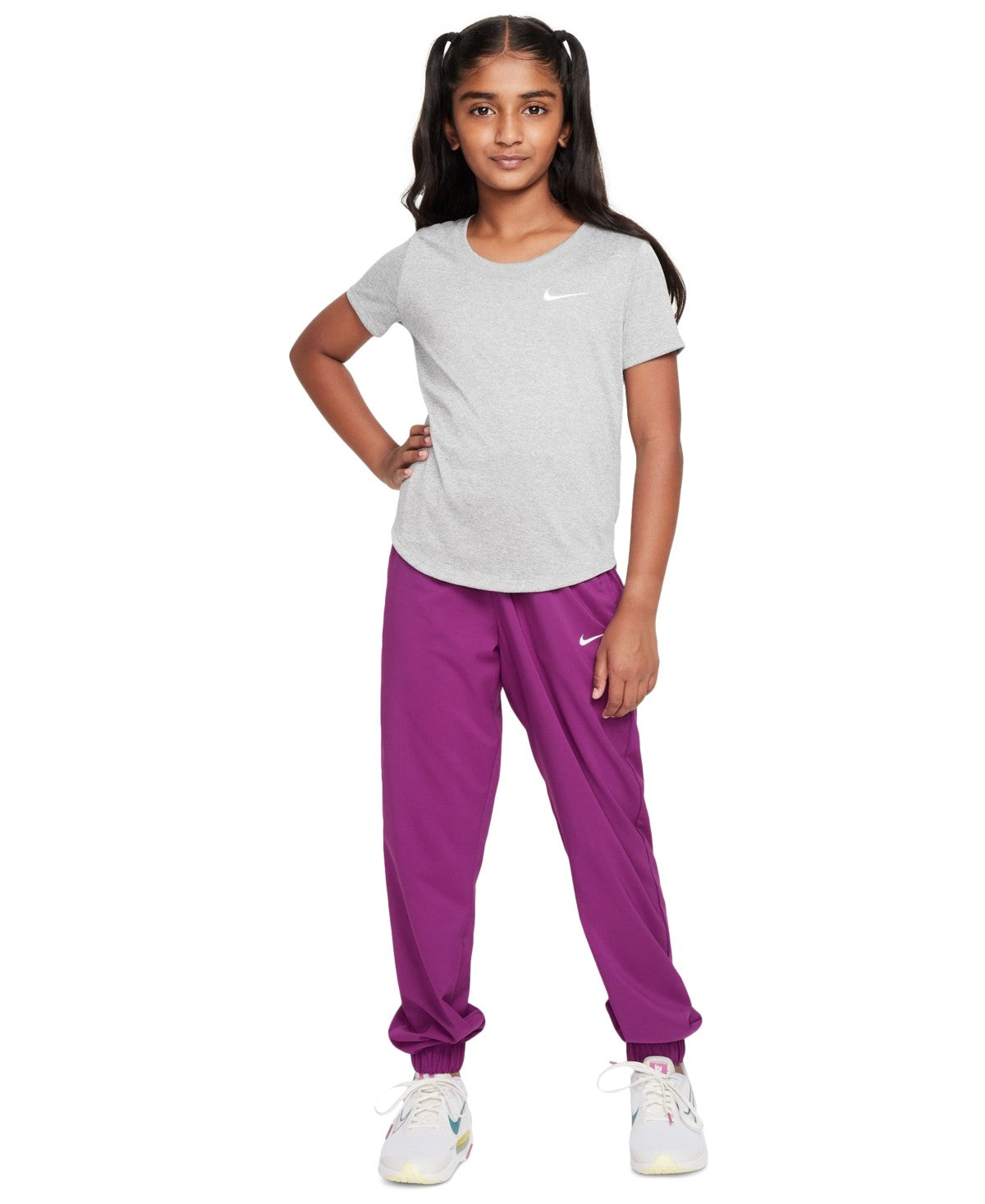 Nike Dri-Fit Swoosh Logo T-Shirt - M girl