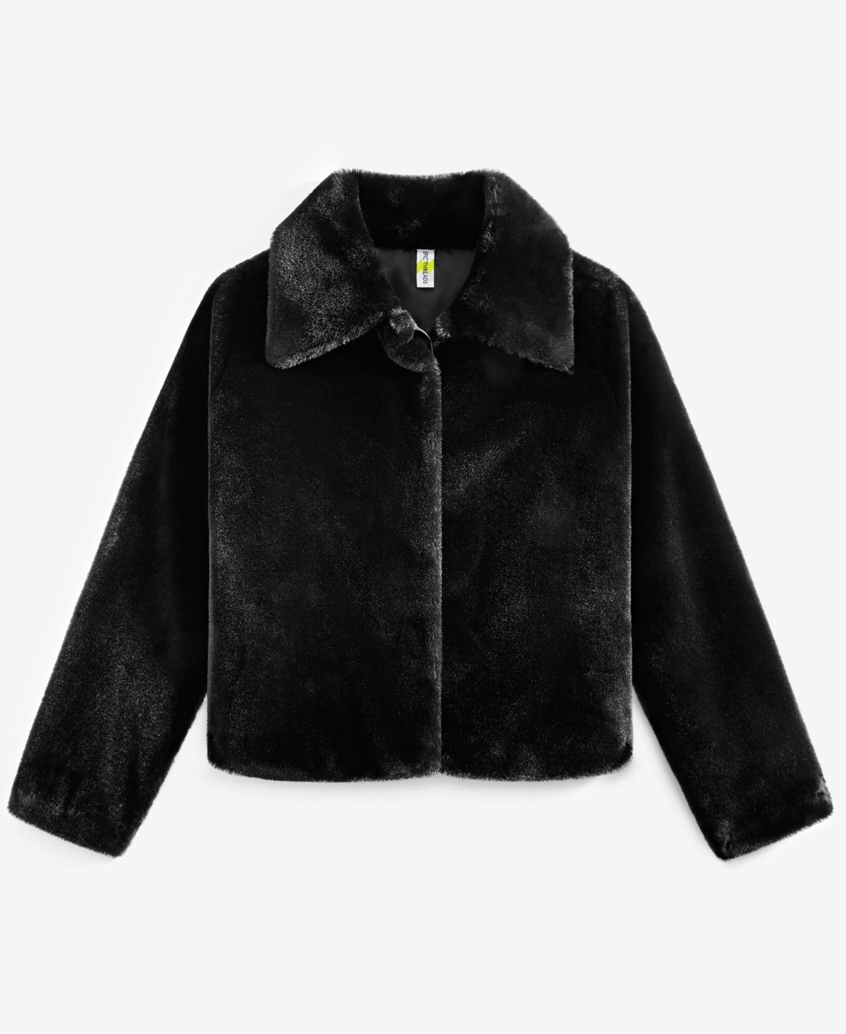 Epic Threads Girls Faux-Fur Jacket M - Black