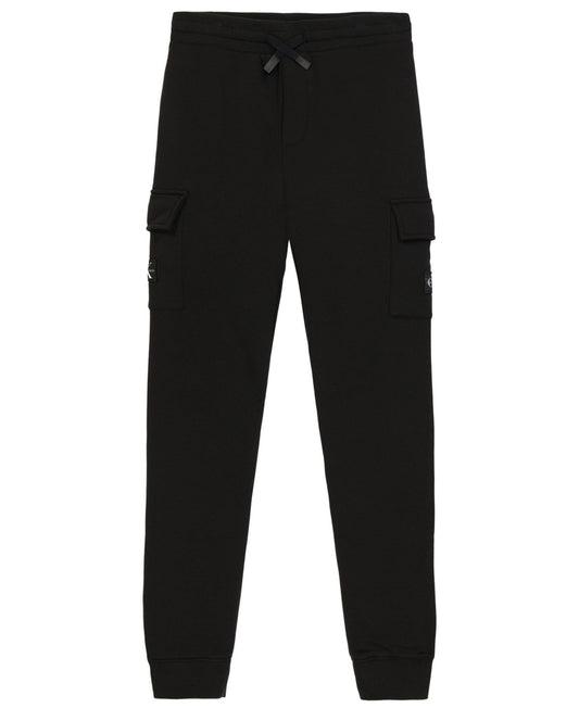 Calvin Klein Boys Cargo Fleece Jogger Black, Size S